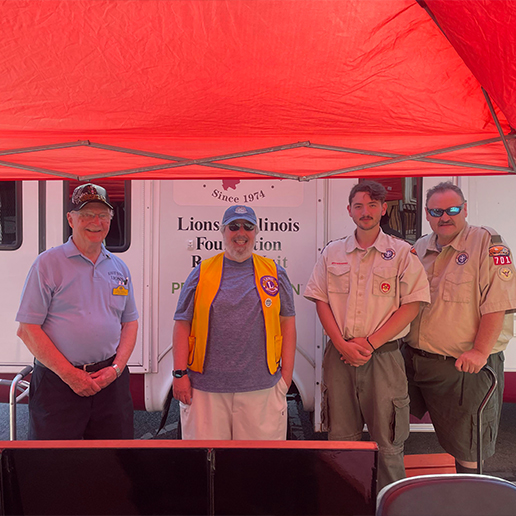 Doctor Kenneth Fried volunteering with the Lions Club